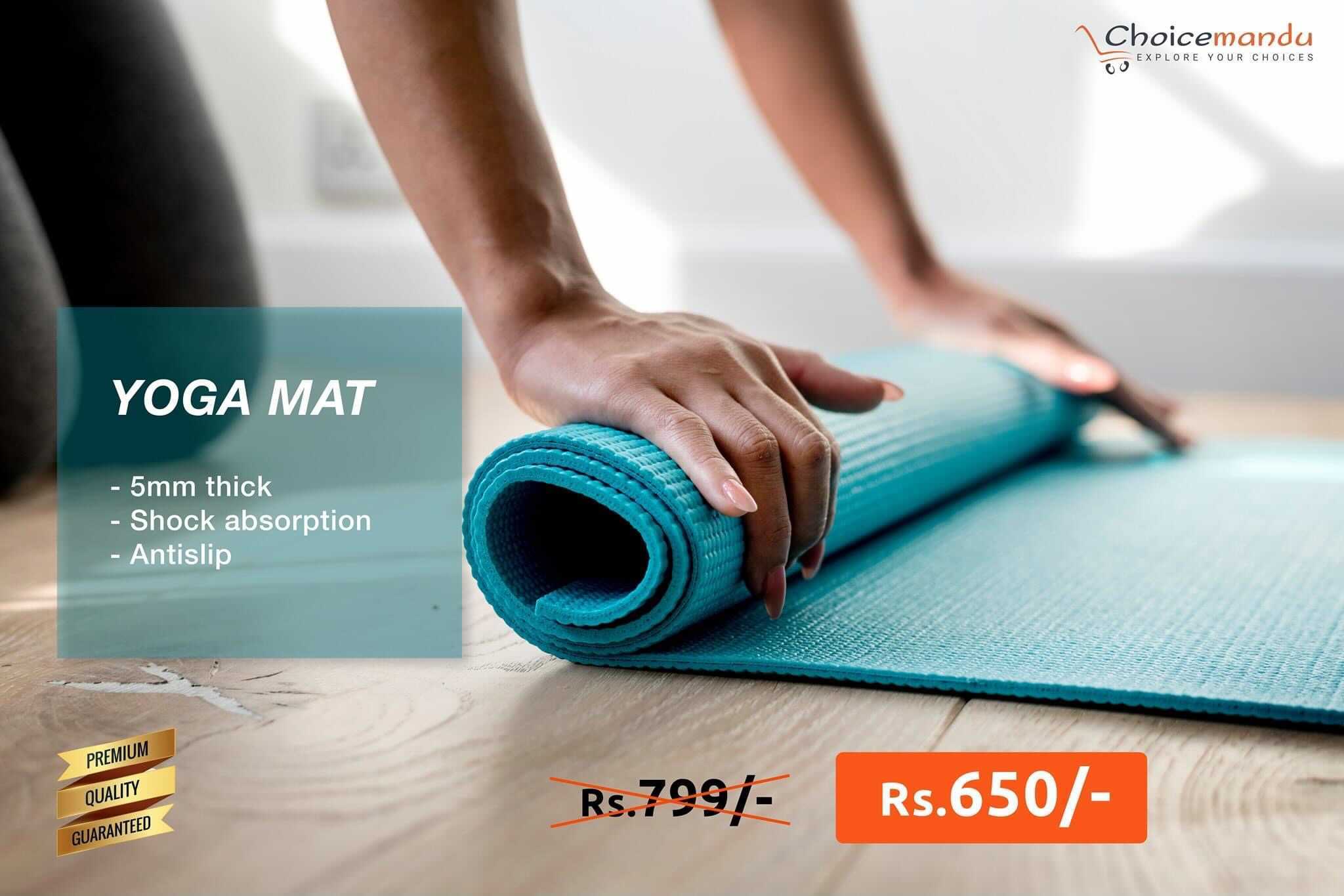 Buy High Quality Yoga Mat Online in Nepal Fitness Accessories Online
